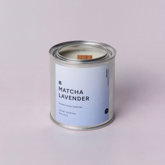 Matcha Lavender | Tea Tin Candle